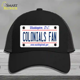 Colonials Fan Novelty License Plate Hat Mesh / Black