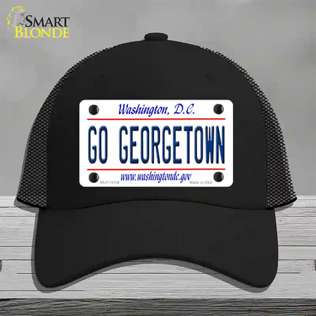 Go Georgetown Novelty License Plate Hat Mesh / Black