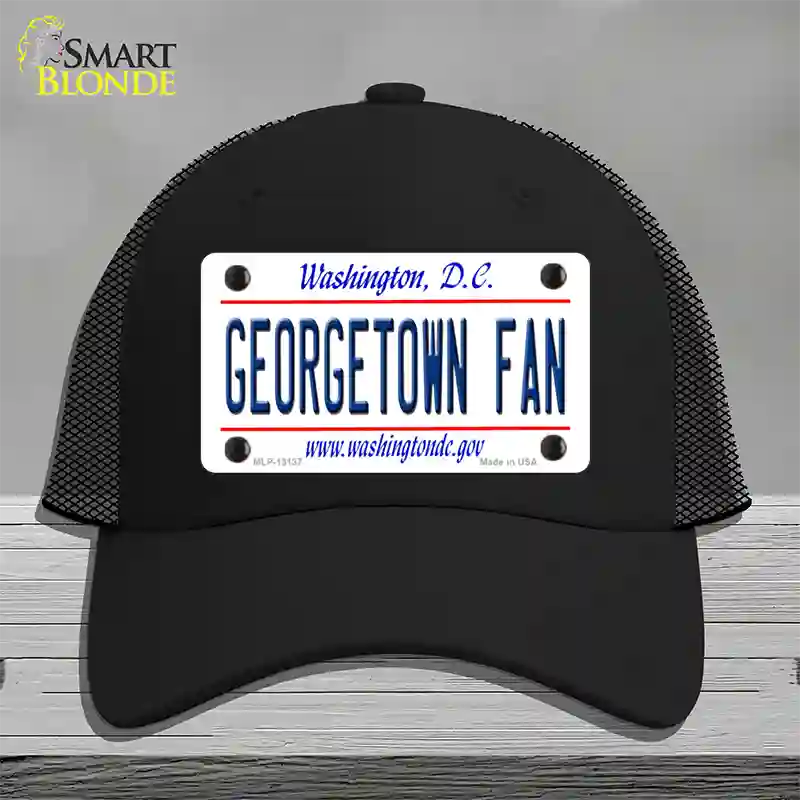 Georgetown Fan Novelty License Plate Hat Mesh / Black