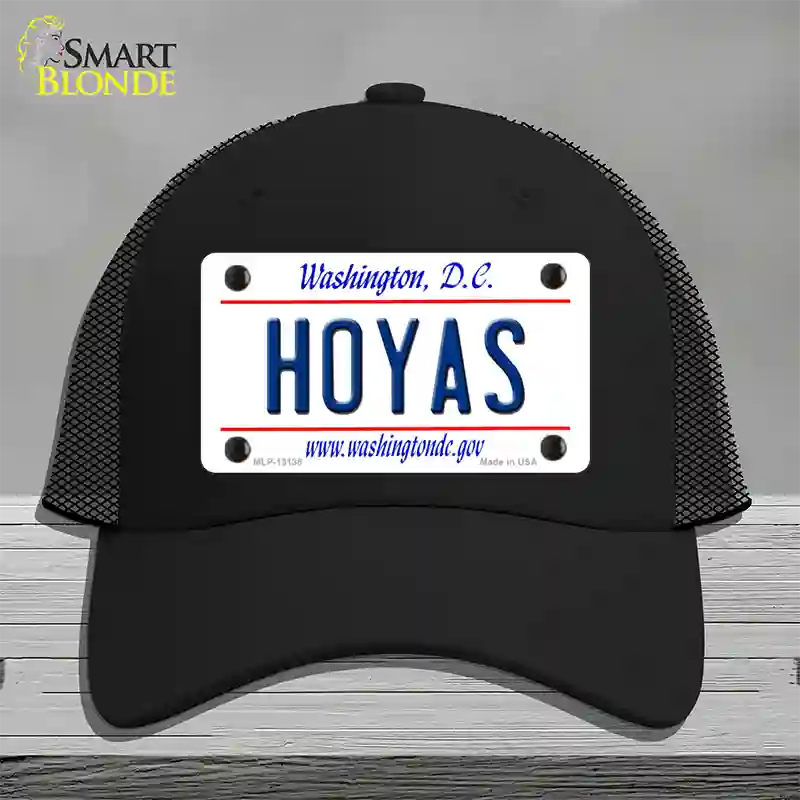 Hoyas Novelty License Plate Hat Mesh / Black