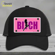 She-Devil Bitch Novelty License Plate Hat Mesh / Black