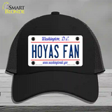 Hoyas Fan Novelty License Plate Hat Mesh / Black