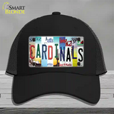 Cardinals Strip Art Novelty License Plate Hat Tag Mesh / Black