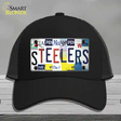 Steelers Strip Art Novelty License Plate Hat Tag Mesh / Black