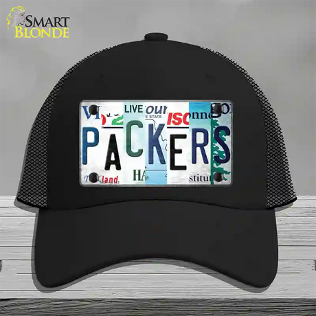 Packers Strip Art Novelty License Plate Hat Tag Mesh / Black