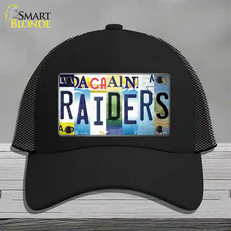 Raiders Strip Art Novelty License Plate Hat Tag Mesh / Black