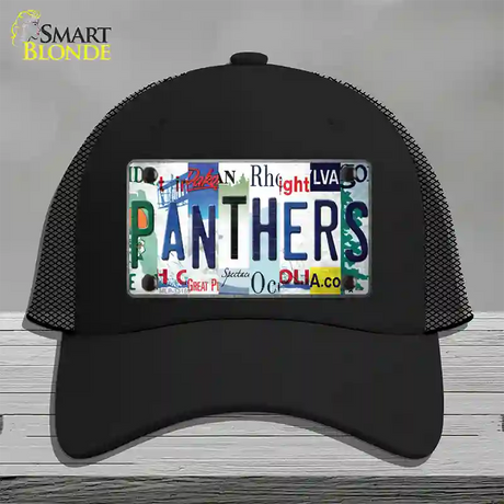 Panthers Strip Art Novelty License Plate Hat Tag Mesh / Black