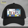 Bears Strip Art Novelty License Plate Hat Tag Mesh / Black