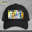 Giants Strip Art Novelty License Plate Hat Tag Mesh / Black