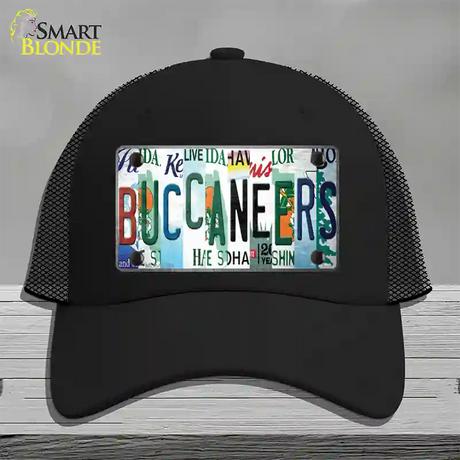 Buccaneers Strip Art Novelty License Plate Hat Tag Mesh / Black