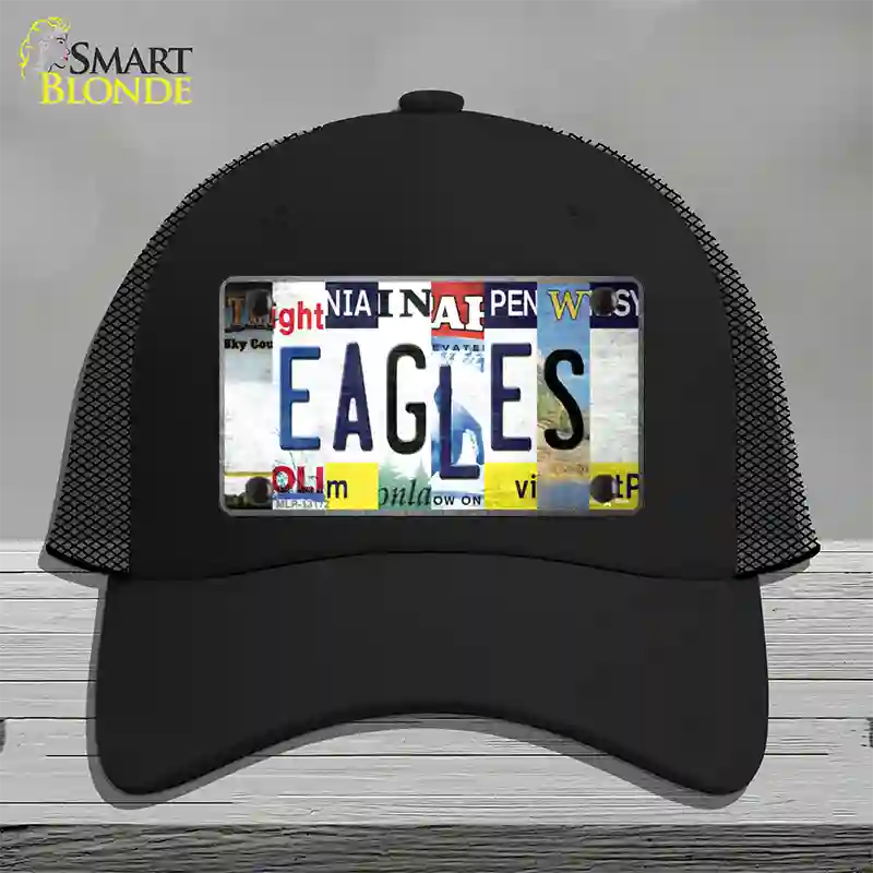 Eagles Strip Art Novelty License Plate Hat Tag Mesh / Black