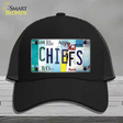 Chiefs Strip Art Novelty License Plate Hat Tag Mesh / Black