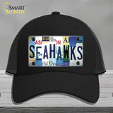 Seahawks Strip Art Novelty License Plate Hat Tag Mesh / Black