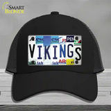 Vikings Strip Art Novelty License Plate Hat Tag Mesh / Black