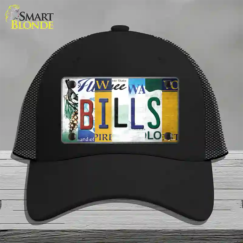 Bills Strip Art Novelty License Plate Hat Tag Mesh / Black