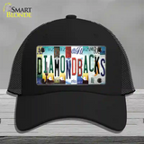 Diamondbacks Strip Art Novelty License Plate Hat Tag Mesh / Black