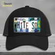 White Sox Strip Art Novelty License Plate Hat Tag Mesh / Black