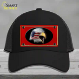 American Flag Eagle Red Novelty License Plate Hat Mesh / Black