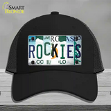 Rockies Strip Art Novelty License Plate Hat Tag Mesh / Black