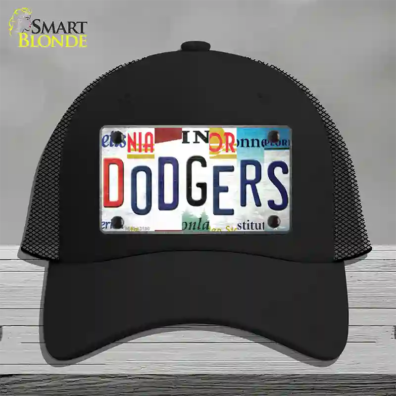 Dodgers Strip Art Novelty License Plate Hat Tag Mesh / Black