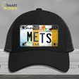 Mets Strip Art Novelty License Plate Hat Tag Mesh / Black