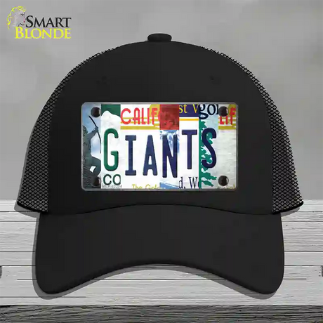 Giants Baseball Strip Art Novelty License Plate Hat Tag Mesh / Black