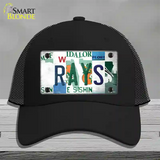 Rays Strip Art Novelty License Plate Hat Tag Mesh / Black