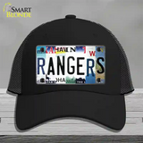 Rangers Strip Art Novelty License Plate Hat Tag Mesh / Black