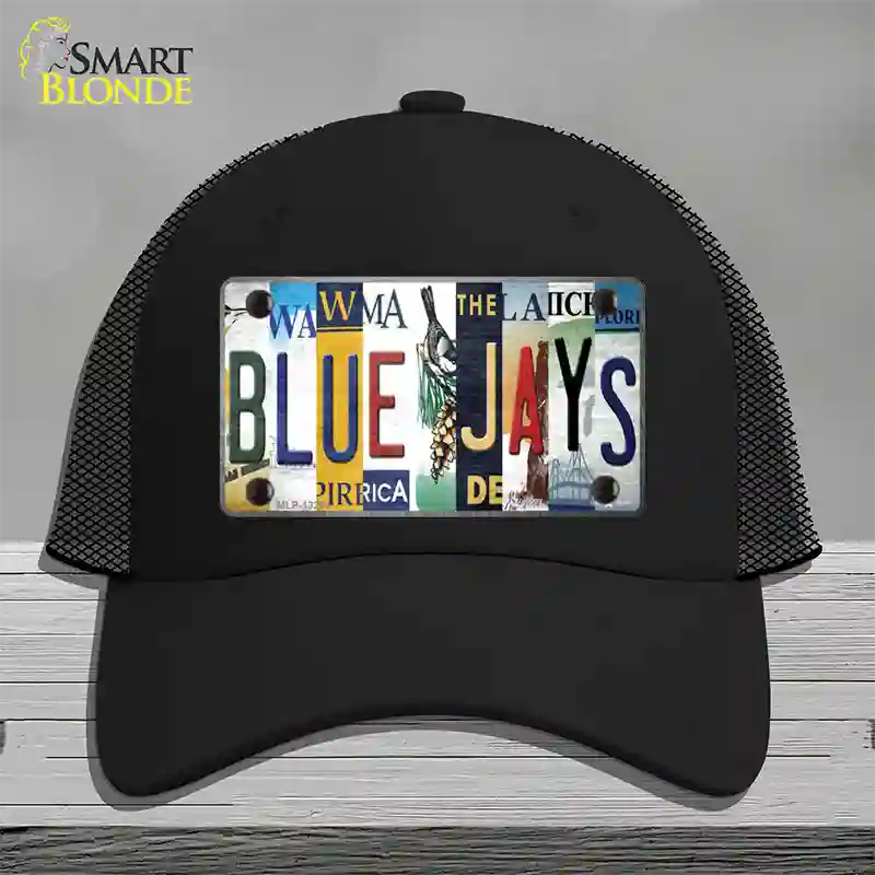 Blue Jays Strip Art Novelty License Plate Hat Tag Mesh / Black