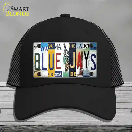 Blue Jays Strip Art Novelty License Plate Hat Tag Mesh / Black