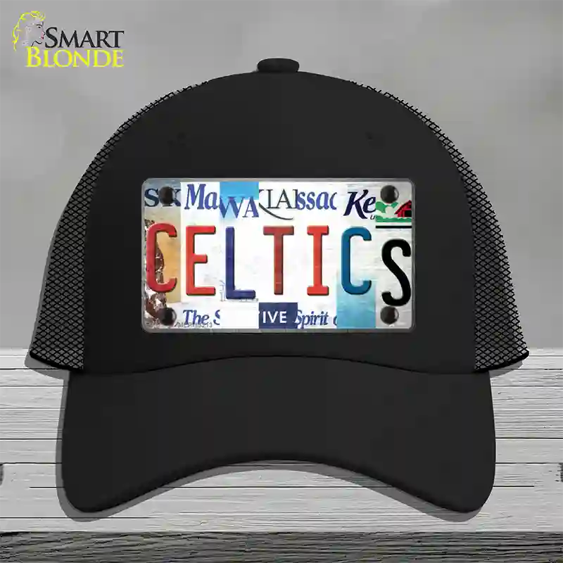 Celtics Strip Art Novelty License Plate Hat Tag Mesh / Black