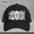 Mavericks Strip Art Novelty License Plate Hat Tag Mesh / Black