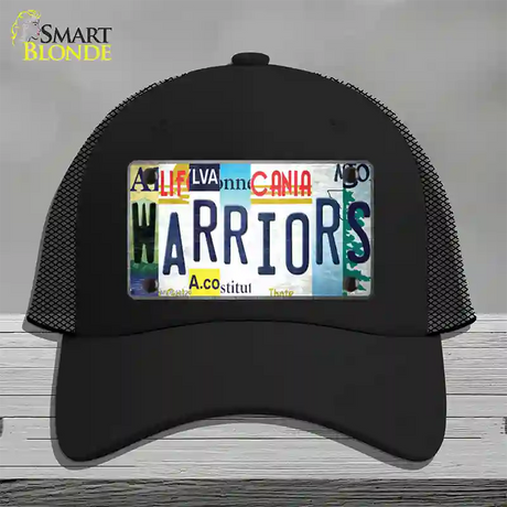 Warriors Strip Art Novelty License Plate Hat Tag Mesh / Black