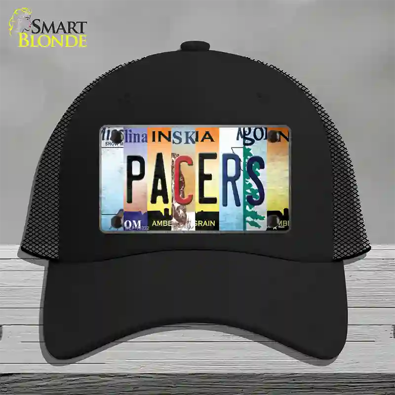 Pacers Strip Art Novelty License Plate Hat Tag Mesh / Black