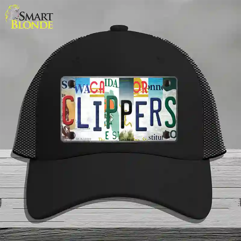 Clippers Strip Art Novelty License Plate Hat Tag Mesh / Black