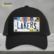 Lakers Strip Art Novelty License Plate Hat Tag Mesh / Black