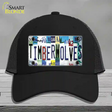 Timberwolves Strip Art Novelty License Plate Hat Tag Mesh / Black