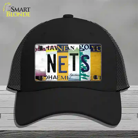 Nets Strip Art Novelty License Plate Hat Tag Mesh / Black