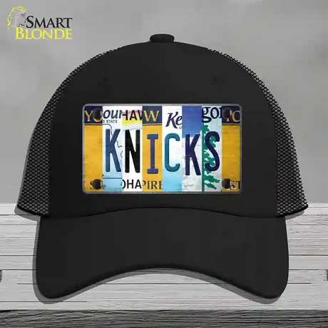 Knicks Strip Art Novelty License Plate Hat Tag Mesh / Black