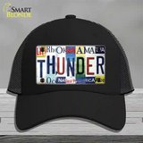 Thunder Strip Art Novelty License Plate Hat Tag Mesh / Black