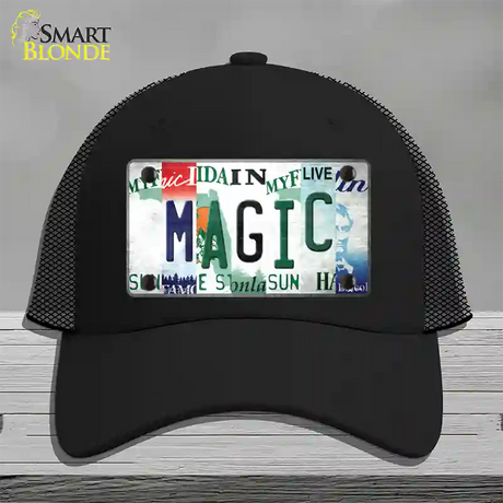 Magic Strip Art Novelty License Plate Hat Tag Mesh / Black