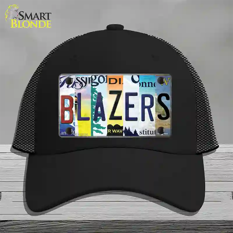 Blazers Strip Art Novelty License Plate Hat Tag Mesh / Black