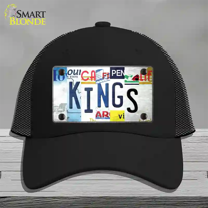 Kings Strip Art Novelty License Plate Hat Tag Mesh / Black