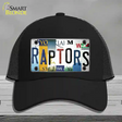 Raptors Strip Art Novelty License Plate Hat Tag Mesh / Black