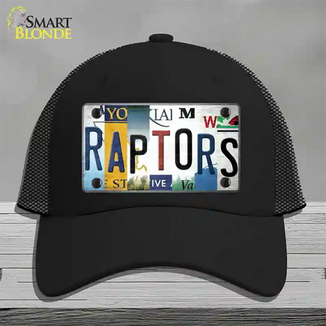 Raptors Strip Art Novelty License Plate Hat Tag Mesh / Black