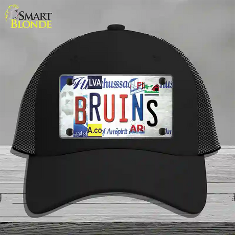 Bruins Strip Art Novelty License Plate Hat Tag Mesh / Black