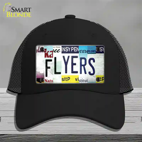 Flyers Strip Art Novelty License Plate Hat Tag Mesh / Black