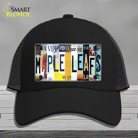 Maple Leafs Strip Art Novelty License Plate Hat Tag Mesh / Black