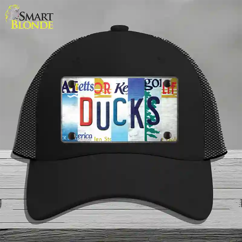 Ducks Strip Art Novelty License Plate Hat Tag Mesh / Black