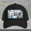 Blackhawks Strip Art Novelty License Plate Hat Tag Mesh / Black